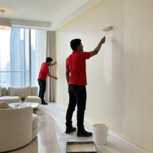 Flat painting services by JustCare professional painters in Dubai