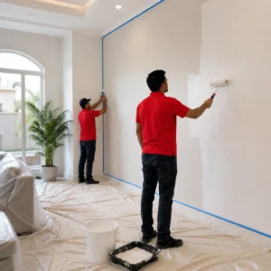 Villa painting services by JustCare professional painters in Dubai