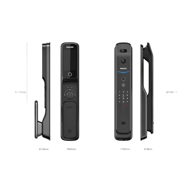 Philips DDL709-FVP-7HWS Smart Lock side profile.