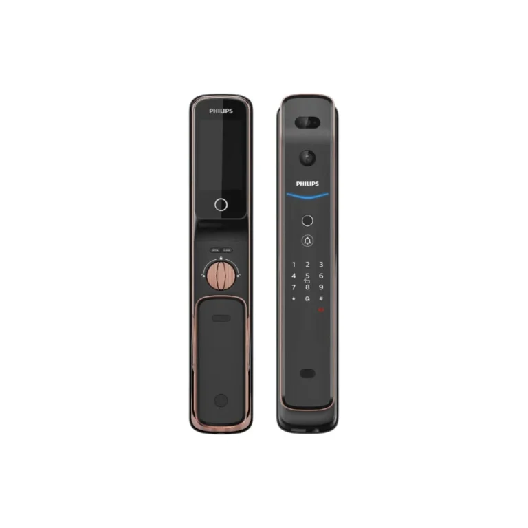 Philips DDL709-FVP-7HWS Smart Lock with key features highlighted.