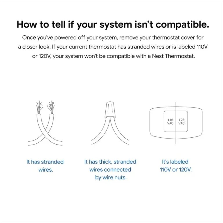 Nest 4th-Generation Thermostat showing compatibility check for system installation.