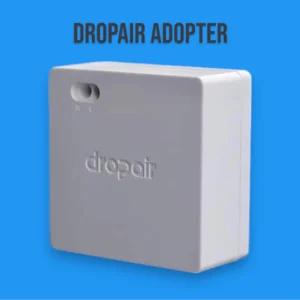 DropAir adapter for smart thermostats, a white device used for HVAC integration with Nest, Ecobee,