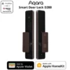 Aqara Smart Door Lock D200 with 3D Face Recognition, Apple Home Key, and Matter Compatibility – Front and Rear View