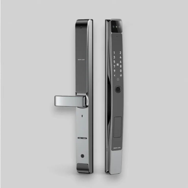 Zeki D30 Smart Door Locks grey side view – best smart lock UAE