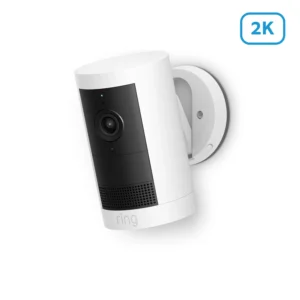 White Outdoor Camera Plus – Battery mounted for home security in Dubai