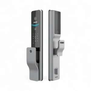 Philips 720 FVP 7HWS smart lock front and rear panel side-by-side
