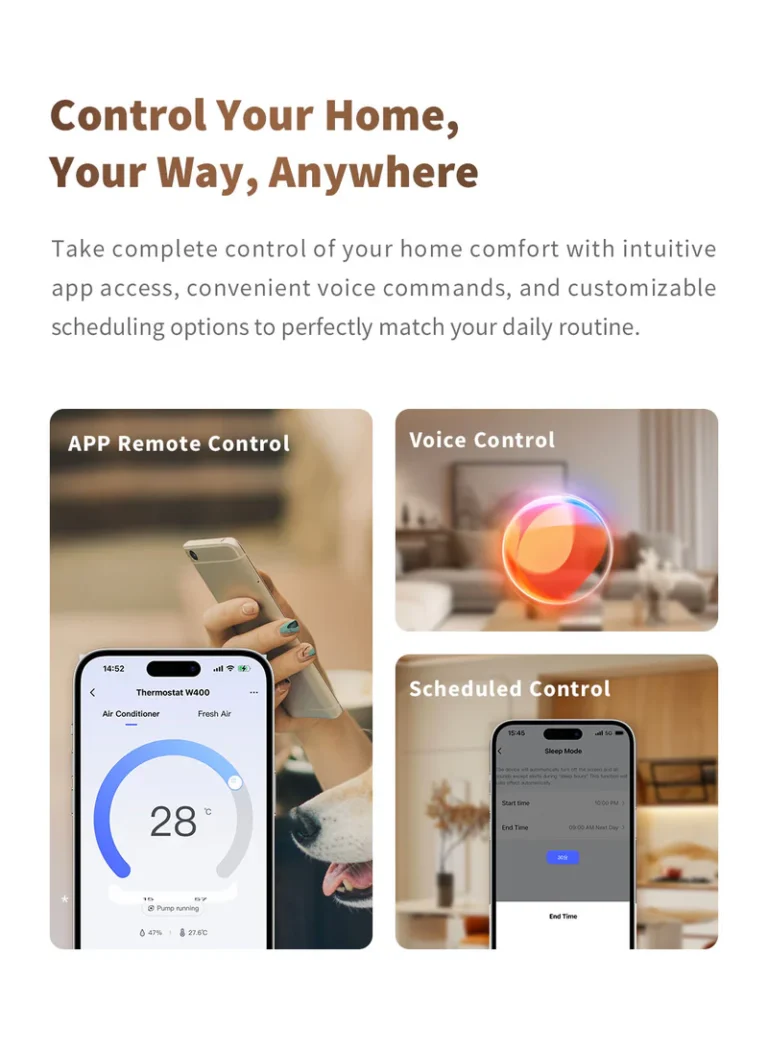 aqara w400 thermostat remote and voice control