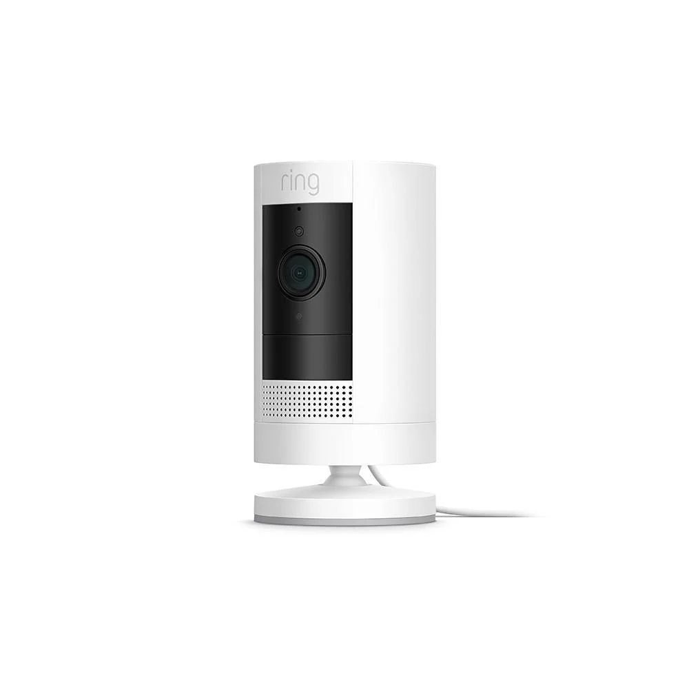 Stick Up Cam Plug-In smart security camera white