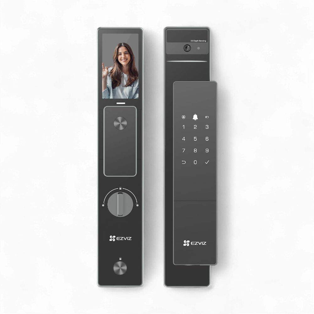 EZVIZ DL50FVS front and rear panel smart lock design