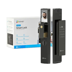 EZVIZ DL50FVX smart lock package with dual camera face recognition and palm vein access