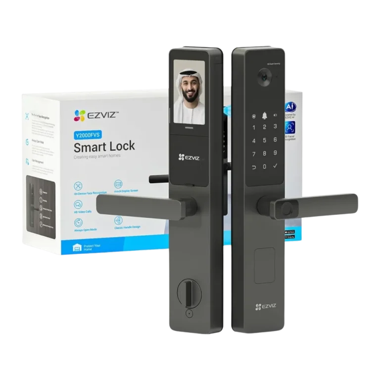 EZVIZ Y2000FVS face recognition smart lock for Dubai villas and apartments