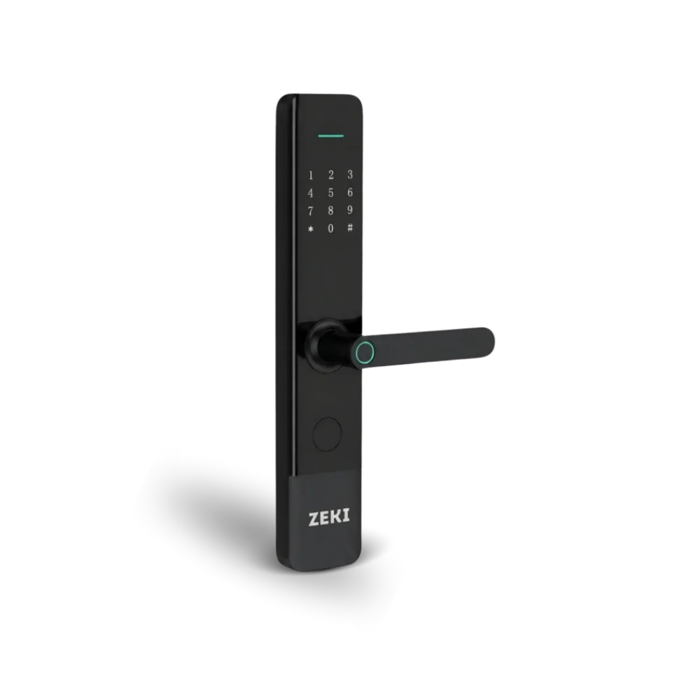 Smart door lock in Dubai with keypad and fingerprint access